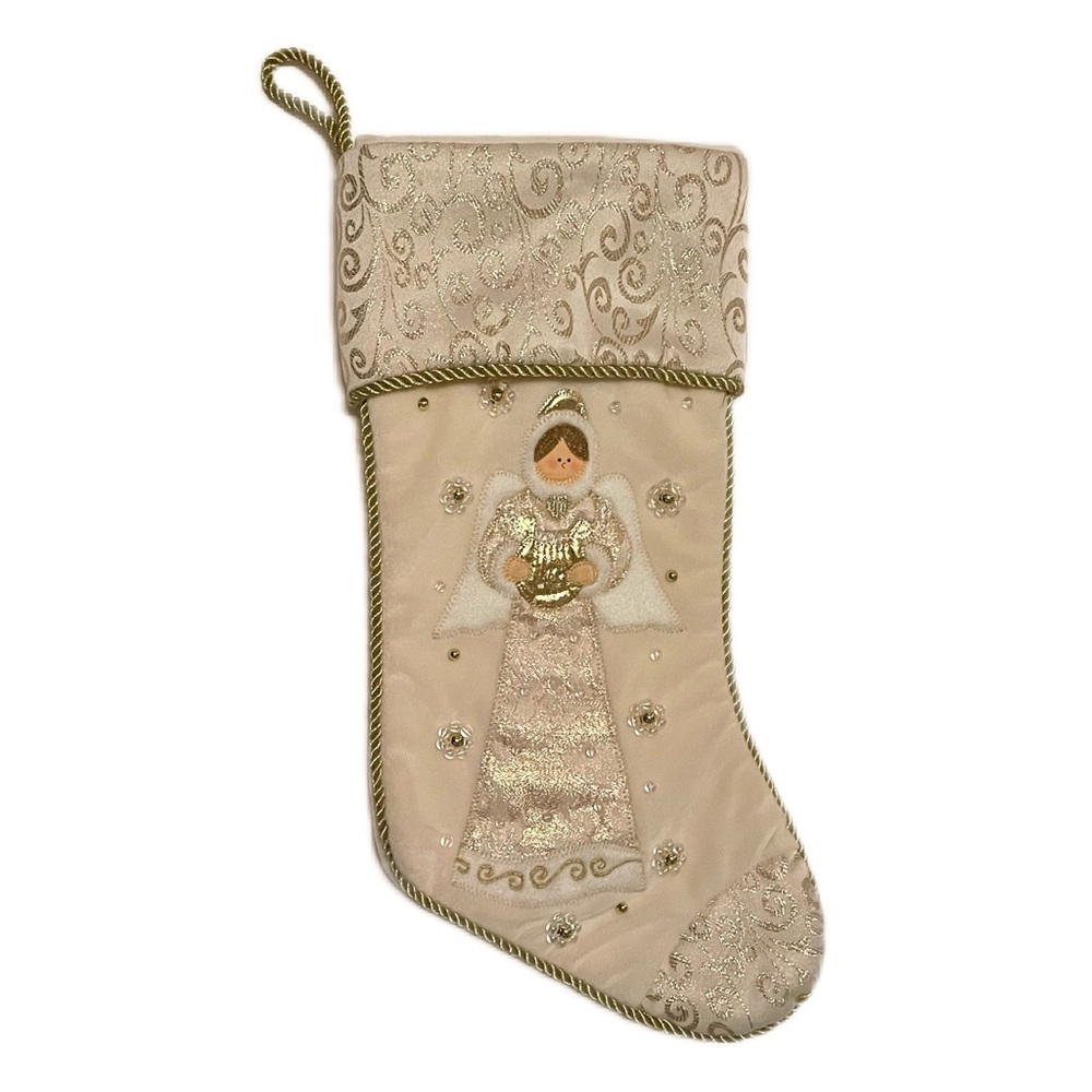 Prima Collection Gold Christmas Stocking